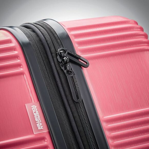 American Tourister -NXT Hardside Large Checked Spin Pink